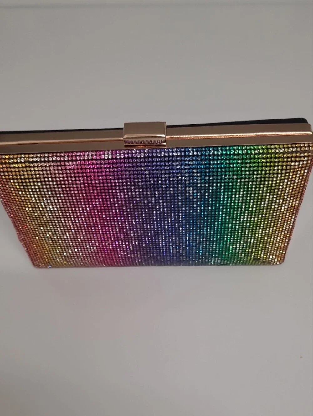 Vegan Rainbow Crystal Crossbody Bag